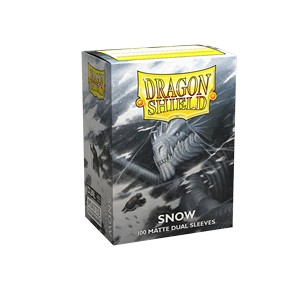 100 Dragon Shield Sleeves - Matte Dual Snow